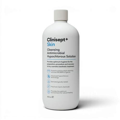 Clinisept+ Skin hypochlorous skin cleanser, 490ml, by Face for Soul
