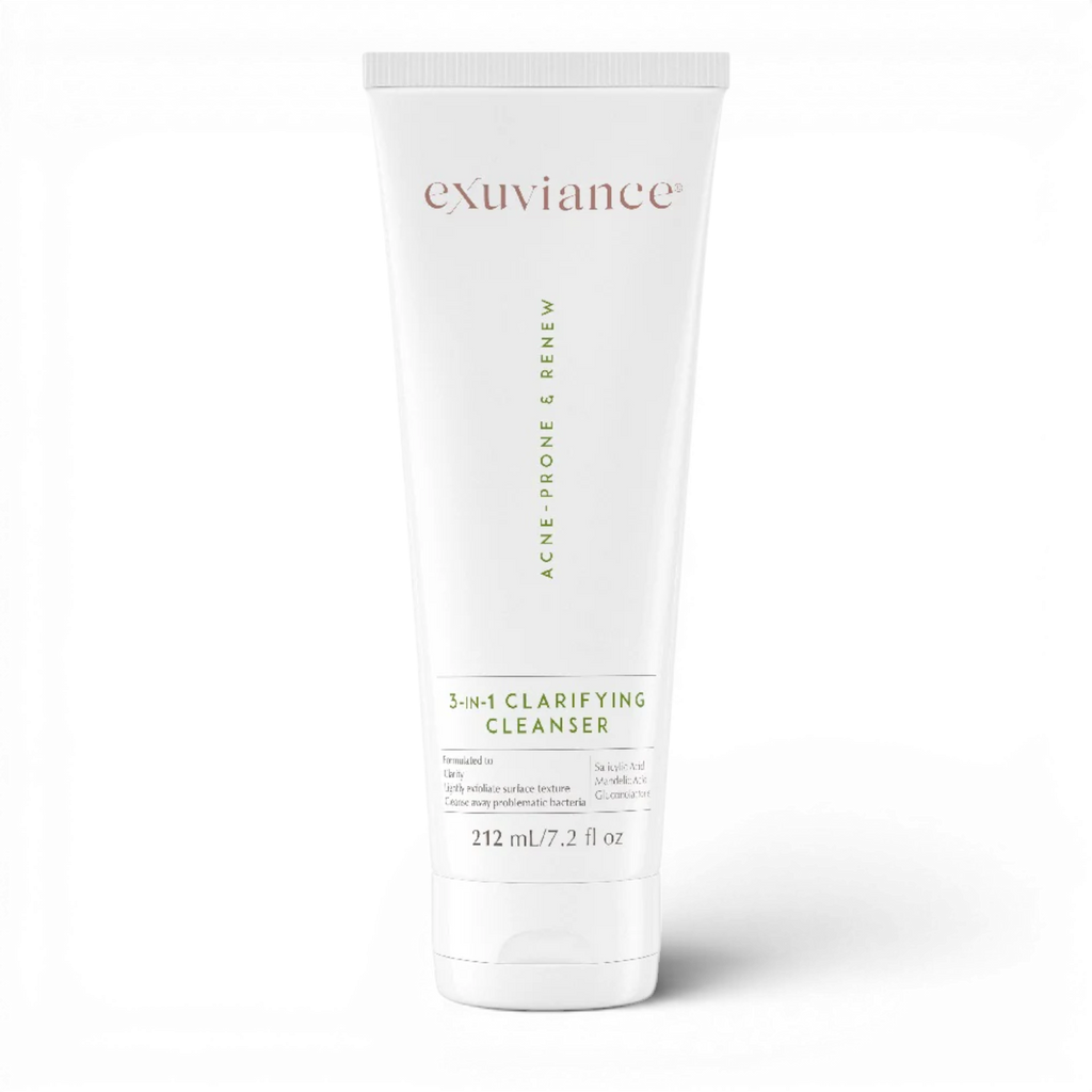 Exuviance 3-in-1 Clarifying Cleanser, cleanser, toner and exfoliant for oily skin, by Face for Soul