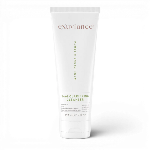 Exuviance 3-in-1 Clarifying Cleanser, cleanser, toner and exfoliant for oily skin, by Face for Soul