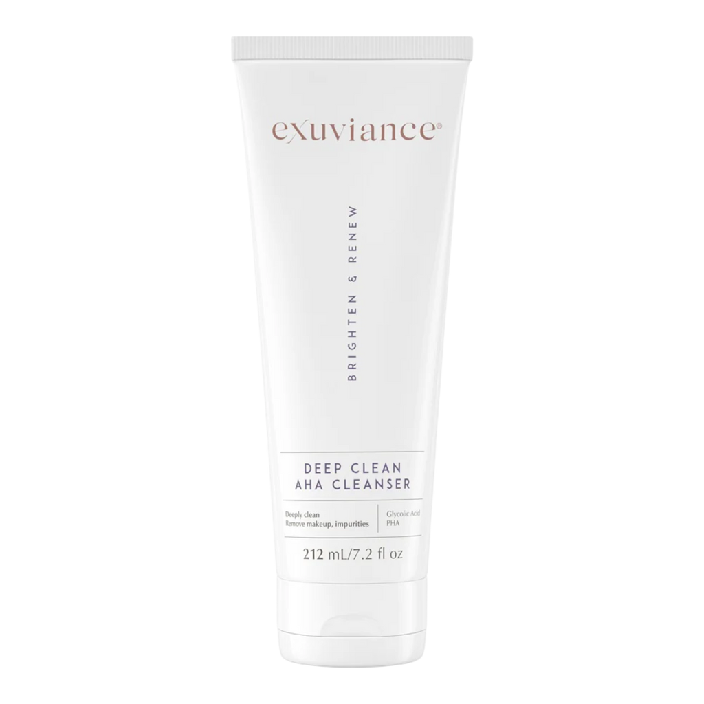 Exuviance Deep Clean AHA Cleanser, exfoliating cleanser for congested skin, by Face for Soul