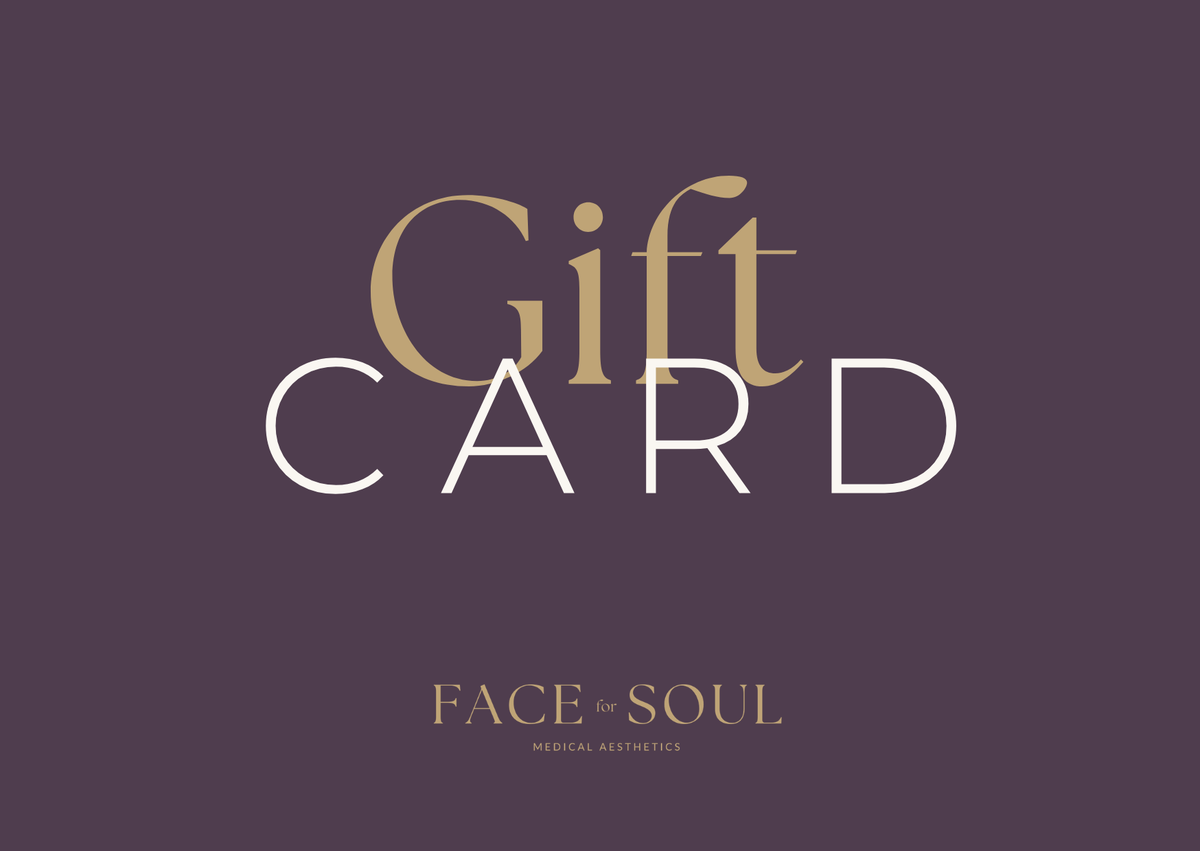 Face for Soul gift card, available from 25 to 250 pounds