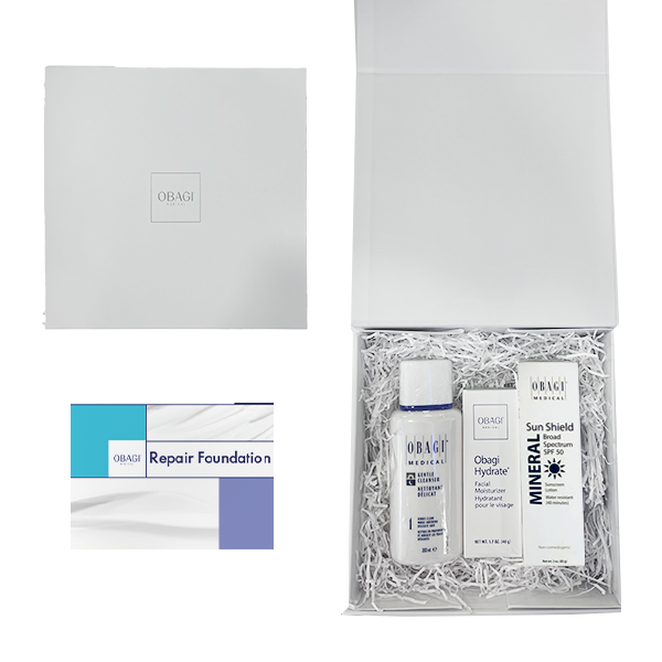 Obagi Repair Foundation Kit, curated trio for sensitive and reactive skin, by Face for Soul