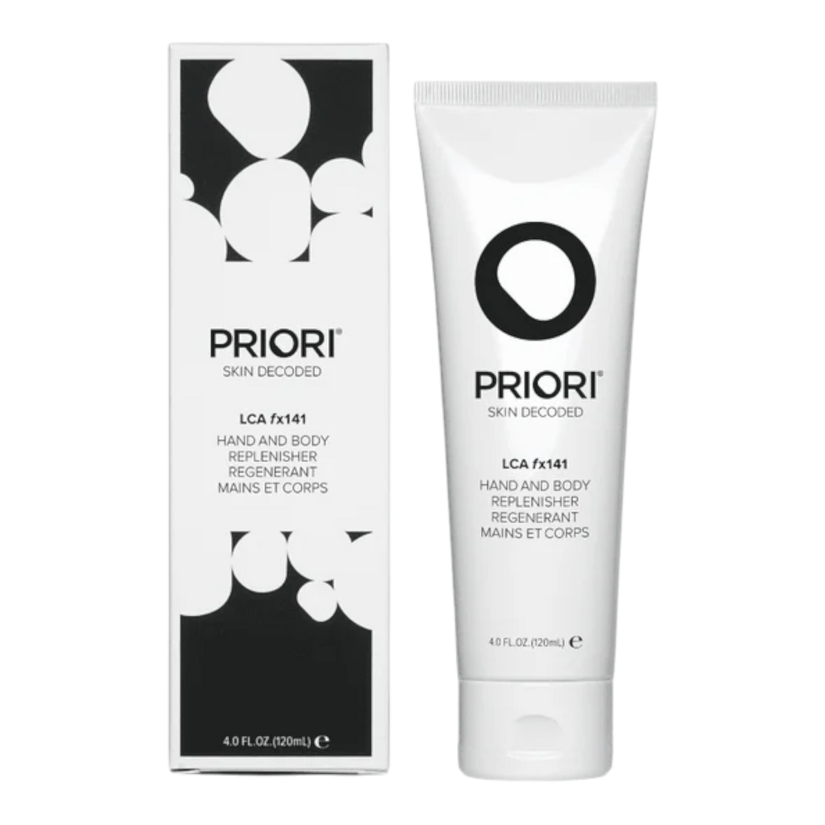 PRIORI LCA fx141 Hand and Body Replenisher, lactic acid body moisturiser, by Face for Soul