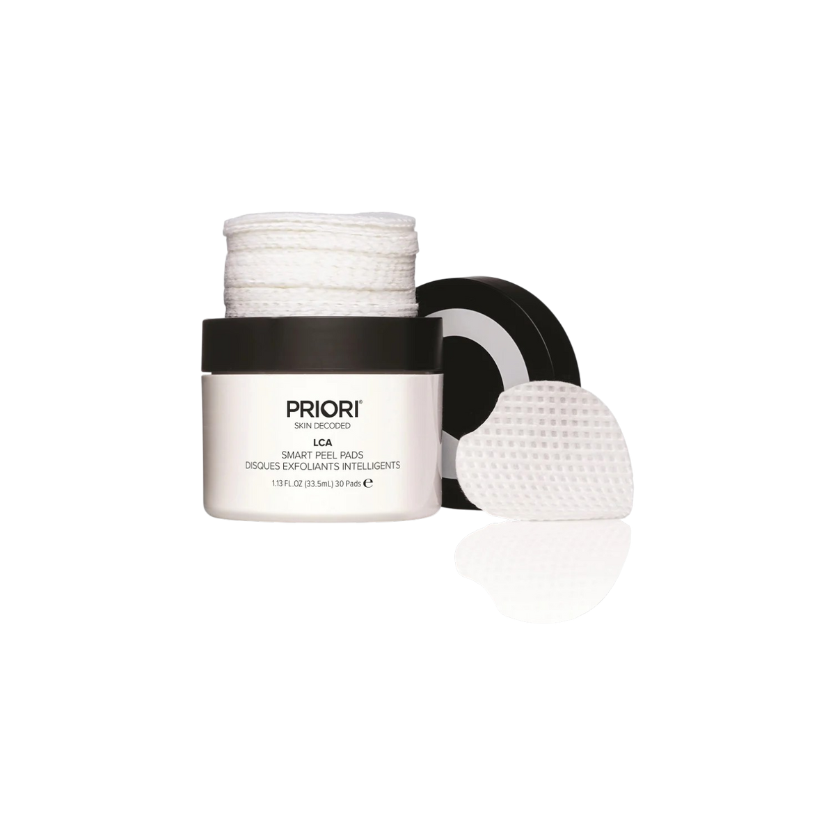 PRIORI LCA Smart Peel Pads, at-home lactic acid peel pads, by Face for Soul