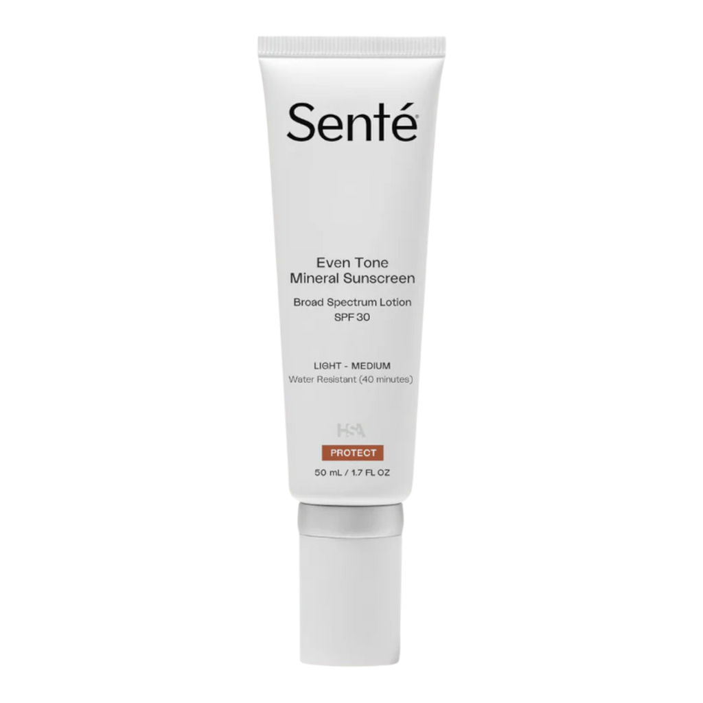 Sente Even Tone Mineral Sunscreen SPF 30, tinted HSA mineral sunscreen, by Face for Soul