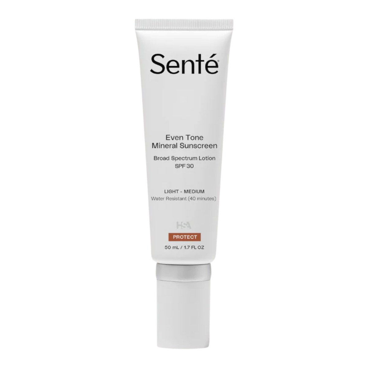Sente Even Tone Mineral Sunscreen SPF 30, tinted HSA mineral sunscreen, by Face for Soul
